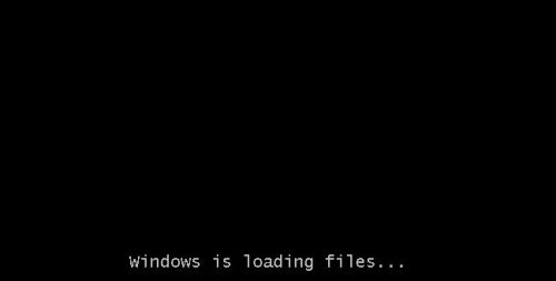Windows is loading files...